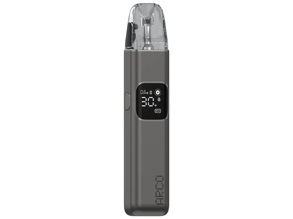 SMOK Arco Digi Pod-System in Grau mit digitalem Display, Frontansicht