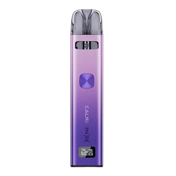 Uwell Caliburn G3 Pod Kit in Violett-Lila, schlankes Gerät mit eingesetztem Pod