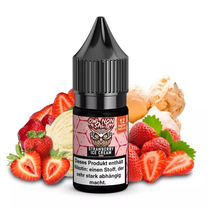 OWL Non-Salt - Strawberry Ice Cream - 10ml Liquid
