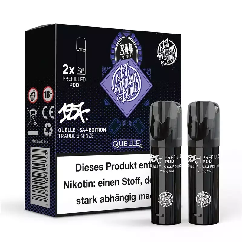 2x 187 Strassenbande Prefilled Pod - Quelle - SA4 Edition 20mg/ml
