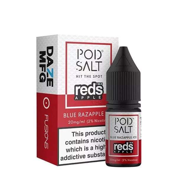 PodSalt - Fusion Reds Apple Blue Razapple Ice - 10ml Nikotinsalz-Liquid PodSalt - Fusion Reds Apple Blue Razapple Ice - 10ml Nikotinsalz-Liquid