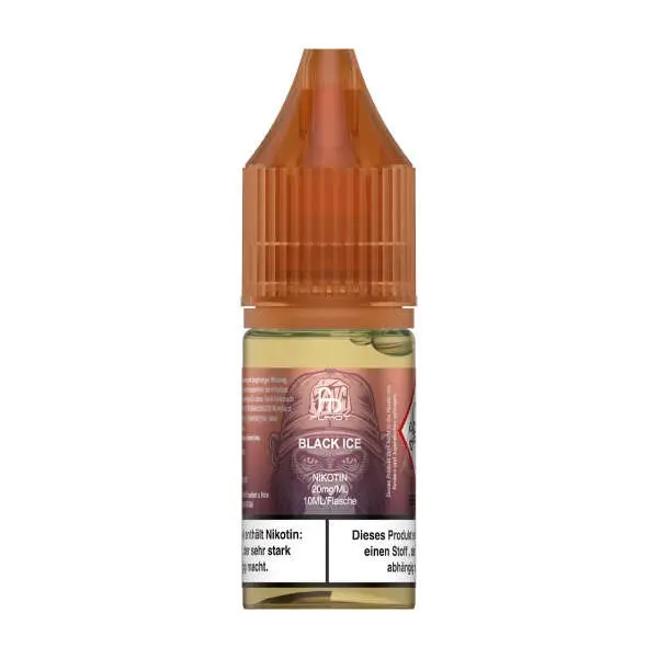 Fumot Black Ice 10ml Nikotinsalz-Liquid von RandM – braune Flasche, freistehend auf weißem Hintergrund