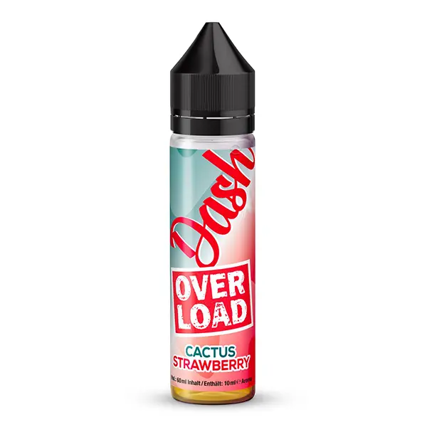 Dash Liquids Overload Cactus Strawberry Longfill-Flasche 20ml in Rot-Türkis ohne Motiv