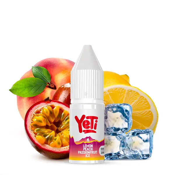 Yeti Summit Lemon Peach Passionfruit 10ml Nikotinsalz-Liquid – Flasche mit Pfirsich und Maracuja
