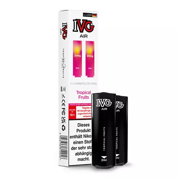 2x IVG Air Prefilled Pod - Tropical Fruits - 20mg/ml