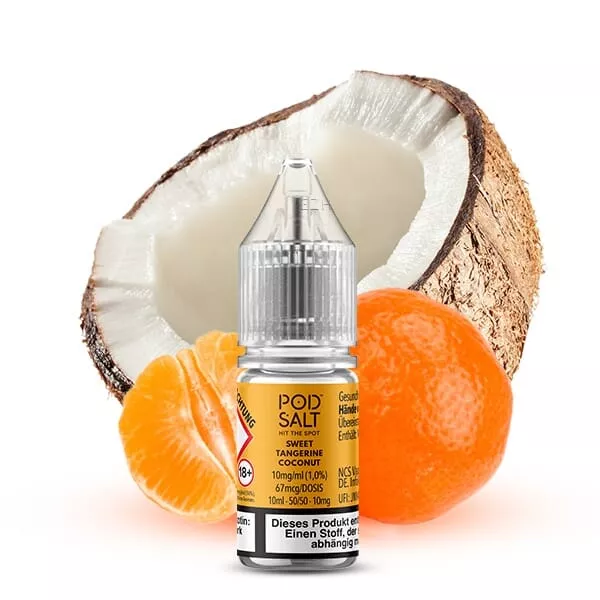 PodSalt - Xtra Sweet Tangerine Coconut - 10ml Nikotinsalz-Liquid PodSalt - Xtra Sweet Tangerine Coconut - 10ml Nikotinsalz-Liquid