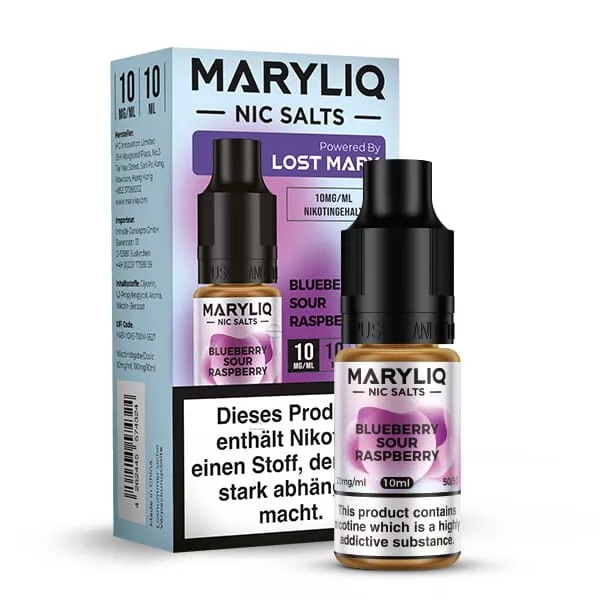 Maryliq Blueberry Sour Raspberry - 10ml Nikotinsalz-Liquid
