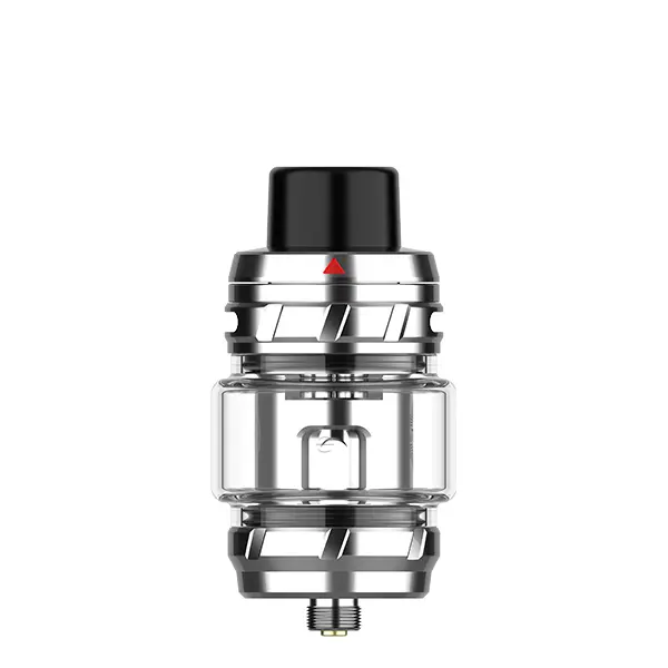 Vaporesso iTank T Verdampfer Dual Mesh in Silber, Glasverdampfer mit Edelstahlgehäuse, Seitenansicht