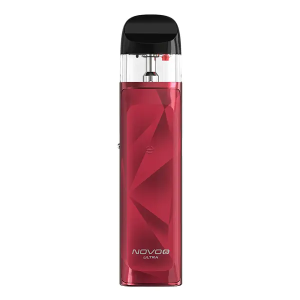 Smok Novo 6 Ultra Pod Kit in Rot mit geometrischem Rautenmuster, Frontansicht