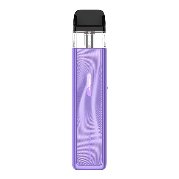 Vaporesso Xros 5 Mini Pod Kit in Lila mit Wellen-Muster, schlankes Pod-System in Frontansicht