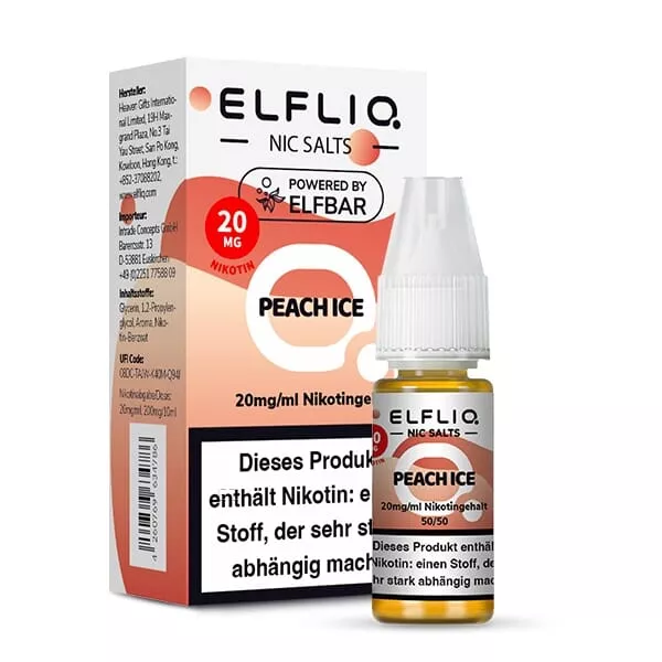 Elfliq Peach Ice - 10ml Nikotinsalz-Liquid