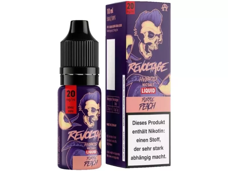 Purple Peach 10ml Hybrid-Nikotinsalz-Liquid