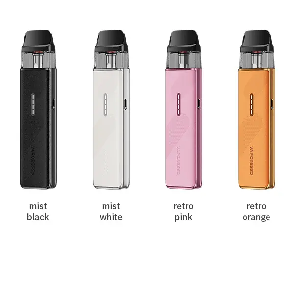 Vaporesso XROS 5 Mini Pod Kit Leather Edition in vier Farben: Mint Black, Mint White, Retro Pink und Retro Orange