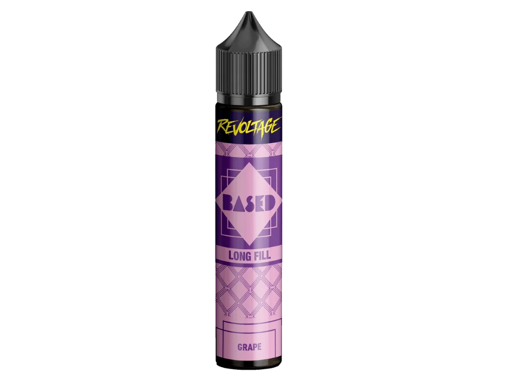 Revoltage Based Grape Longfill in violetter 20-ml-Flasche mit Rautenmuster