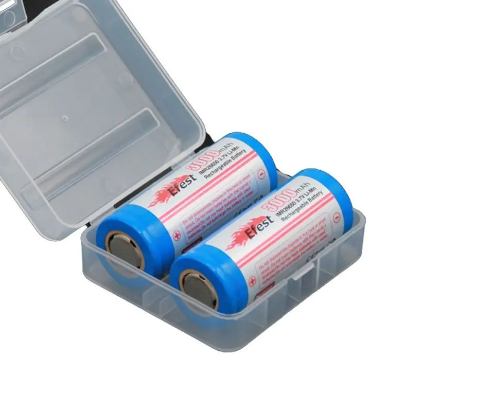 Akku Aufbewahrungsbox für 2x 26650 Akkus