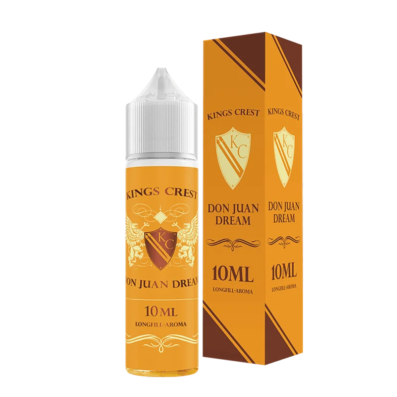 Kings Crest Don Juan Dream Longfill 10ml Flasche mit goldbrauner Verpackungsbox