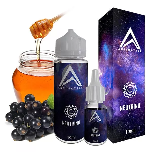 Antimatter Neutrino Longfill 30ml – dunkelblaue Flasche mit Honig und schwarzen Johannisbeeren