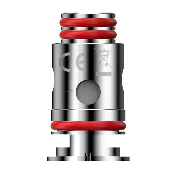Nevoks SPL-10 M Coil Verdampferkopf mit roten Akzentringen, Nahaufnahme
