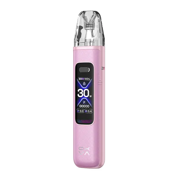 Oxva Xlim Pro 3 Kit in Rosa mit Pod und rundem Farbdisplay, Frontansicht