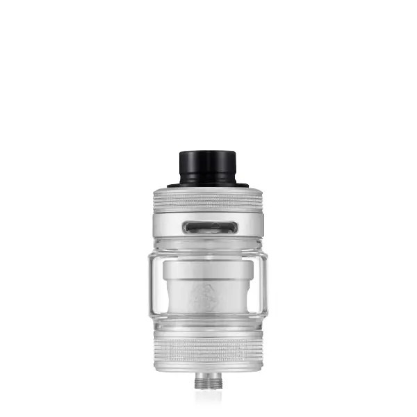 DotMod DotTank Max V2 Tankverdampfer in Silber, Frontansicht mit klarem Tank
