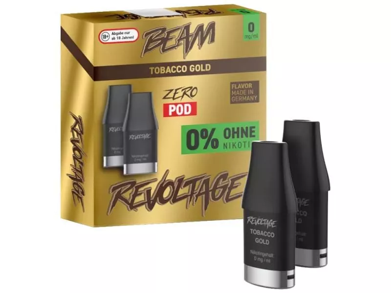 2x Revoltage Beam Prefilled Pod - Tobacco Gold
