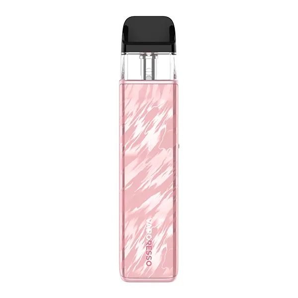 Vaporesso Xros 5 Mini Pod Kit in Rosa mit marmoriertem Muster, schlankes Pod-Gerät mit schwarzem Mundstück