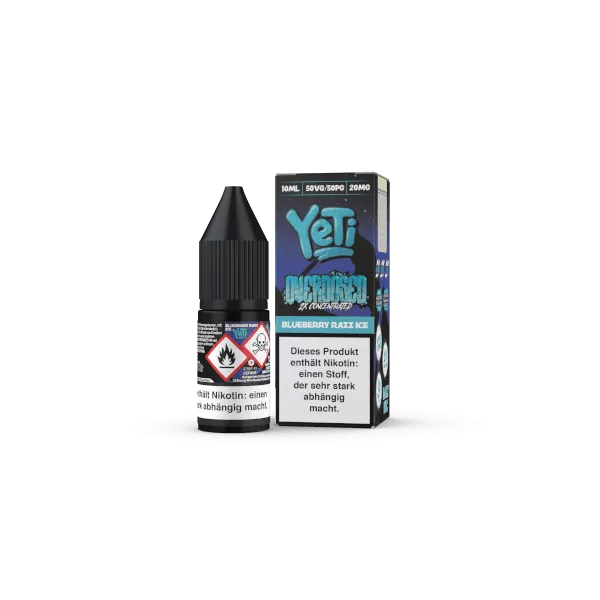 Yeti Overdosed - Blueberry Razz Ice - 10ml Nikotinsalz-Liquid