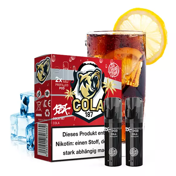 2x 187 Strassenbande Prefilled Pod - Cola 187