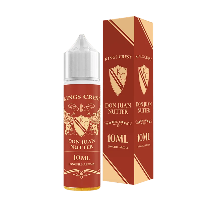 Kings Crest Don Juan Nutter Longfill 10ml Flasche mit roter Verpackungsbox