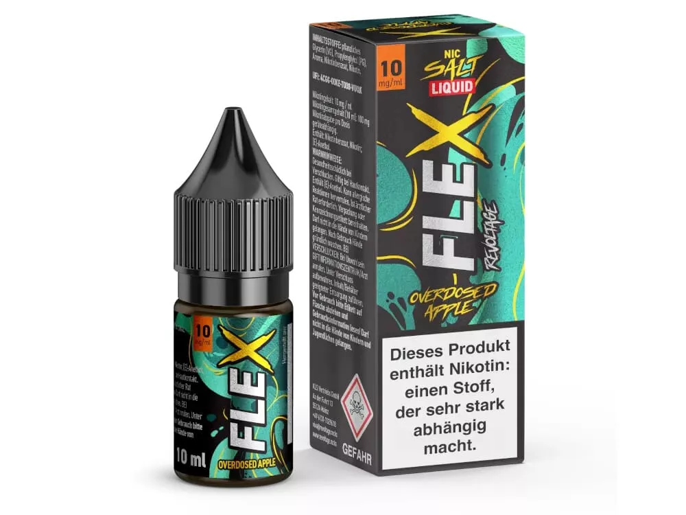 Flex - Overdosed Apple 10ml Nikotinsalz-Liquid