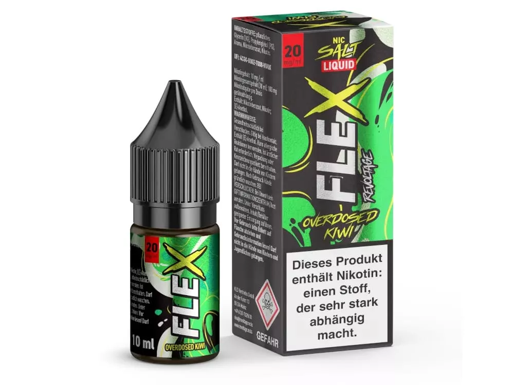 Flex - Overdosed Kiwi 10ml Nikotinsalz-Liquid