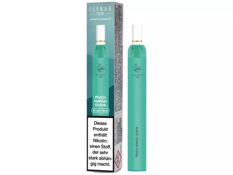 Elfbar T600 Einweg E-Zigarette - 20mg/ml Peach Mango Guava