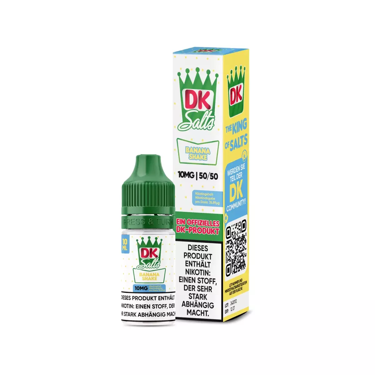 DK Salze - Banana Shake - 10ml Nikotinsalz Liquid
