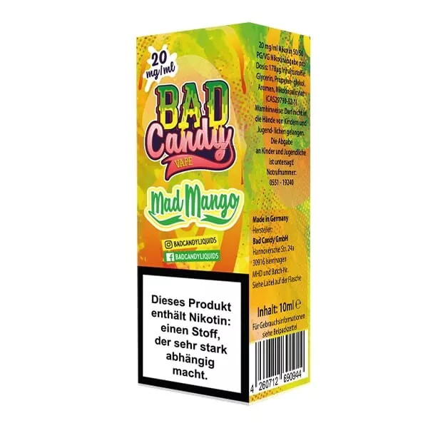 Mad Mango - 10ml Nikotinsalz-Liquid