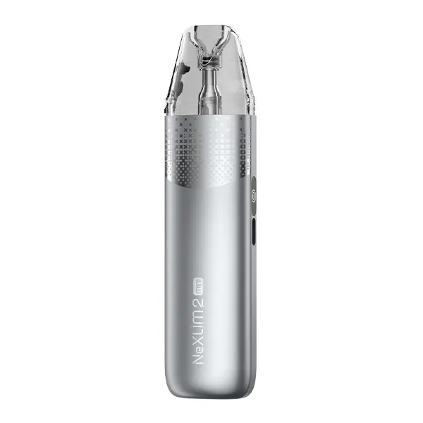 Oxva NeXlim 2 Mini Pod Kit in Silber – kompaktes Pod-System mit transparentem Tank, Frontansicht
