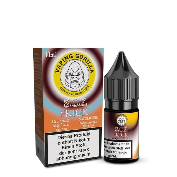 Kick S.C.Z. - 10ml Nikotinsalz-Liquid 20mg/ml Kick S.C.Z. - 10ml Nikotinsalz-Liquid 20mg/ml