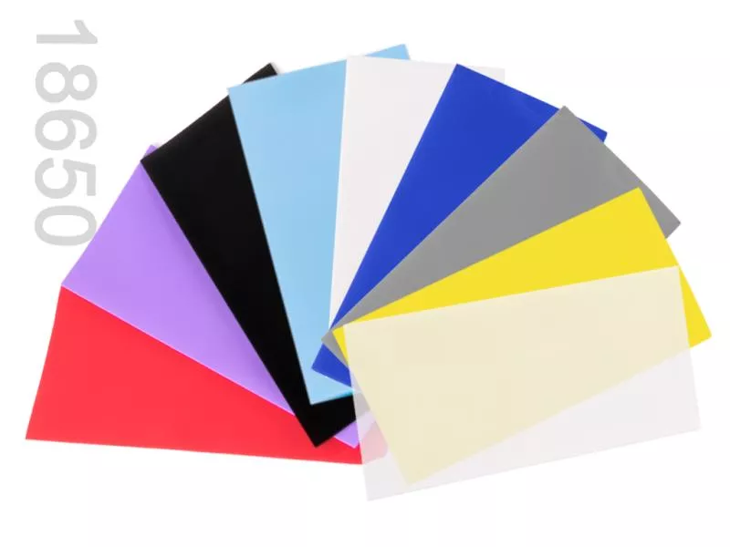PVC Wärmeschrumpfschlauch ø18,12 x 70mm für 18650 Zellen PVC Wärmeschrumpfschlauch ø18,12 x 70mm für 18650 Zellen