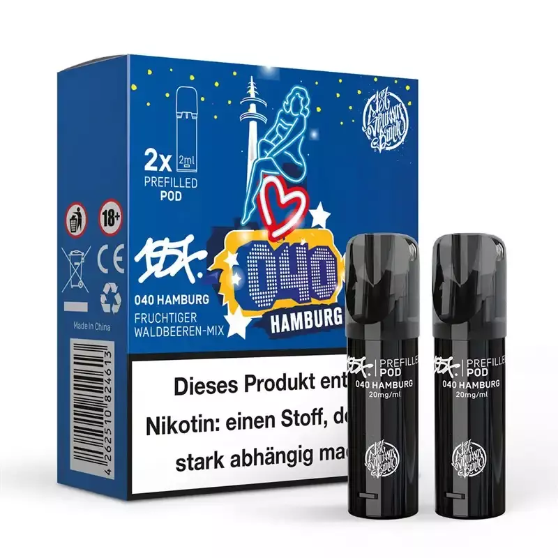 2x 187 Strassenbande Prefilled Pod - 040 Hamburg 20mg/ml