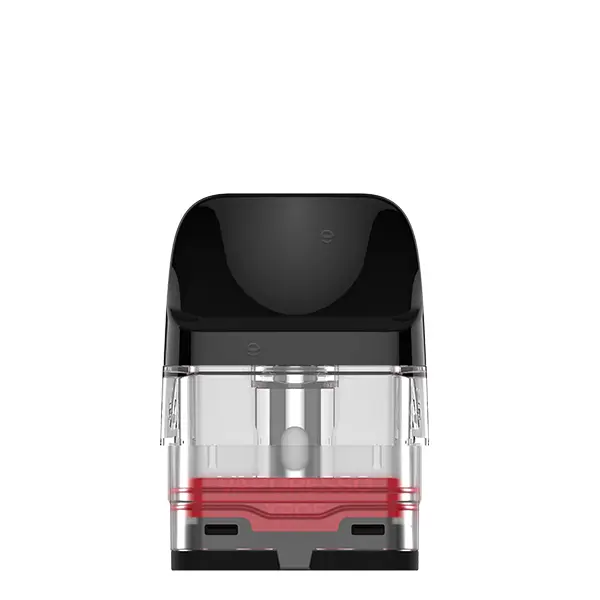 Vaporesso XROS Series Ersatz-Pod 2ml Corex 3.0, schwarzes Gehäuse, transparenter Tank mit rotem Verdampferkopf
