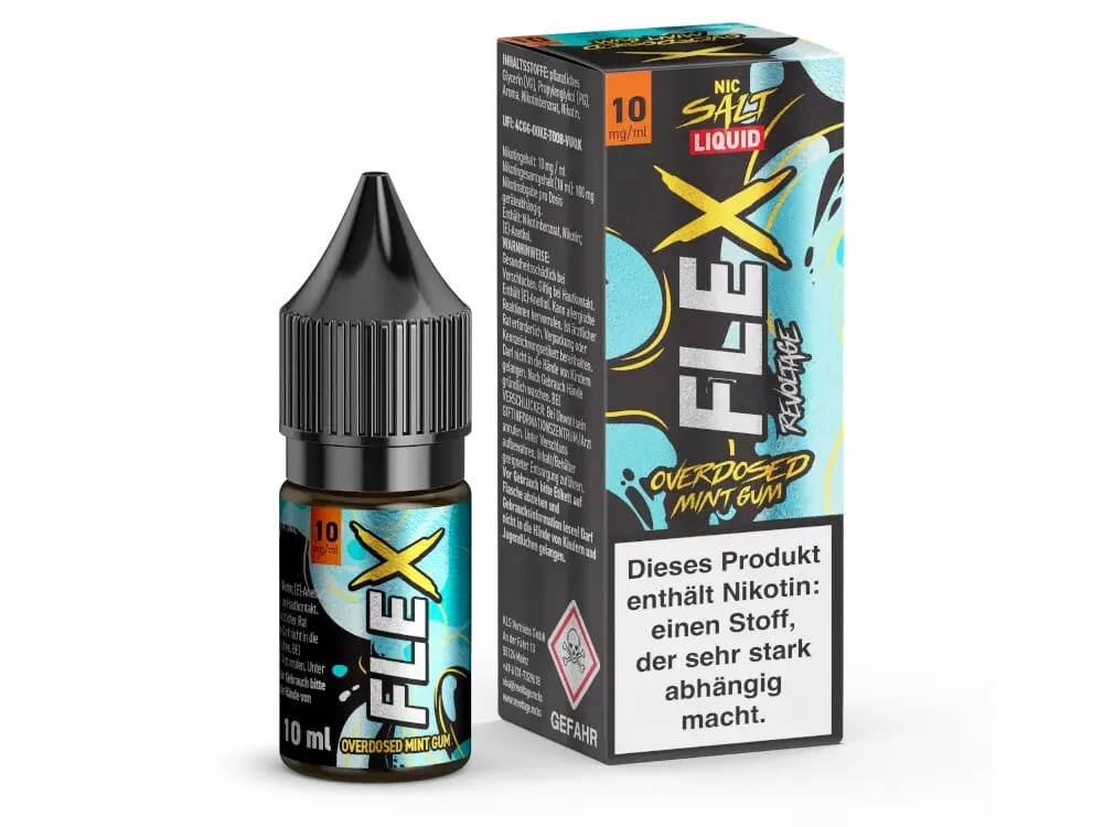 Flex - Overdosed Mint Gum 10ml Nikotinsalz-Liquid
