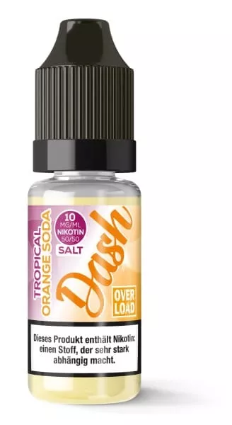 Dash Overload - Tropical Orange Soda - 10ml Nikotinsalz-Liquid