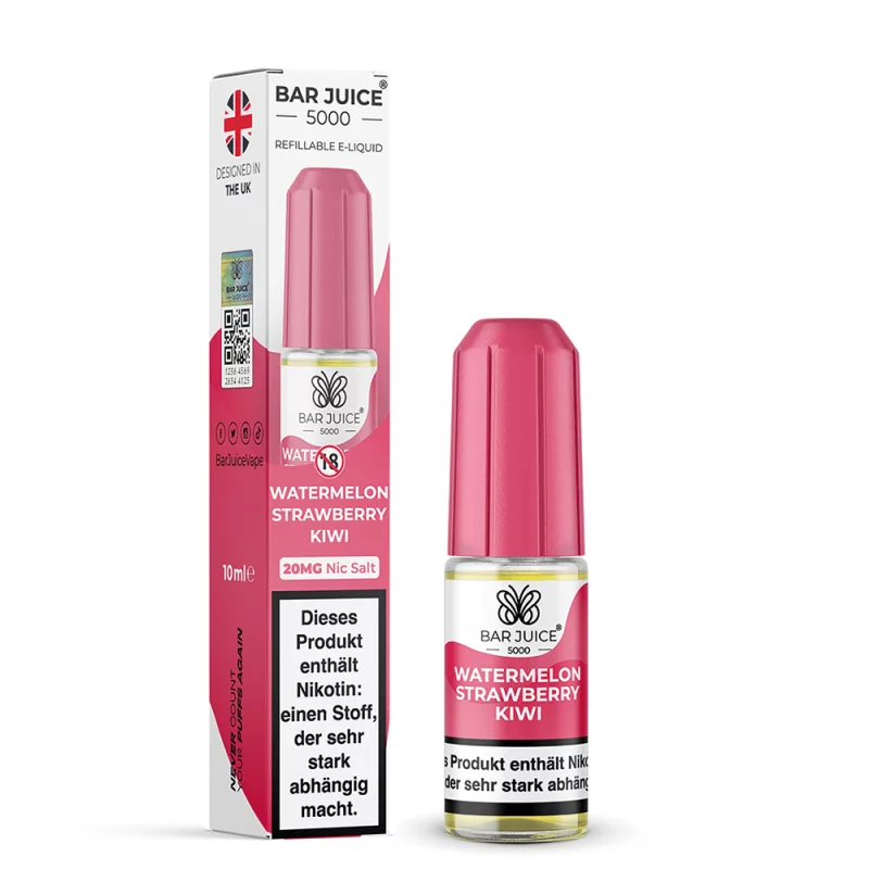 5000 - Watermelon Strawberry Kiwi - 10ml Nikotinsalz-Liquid