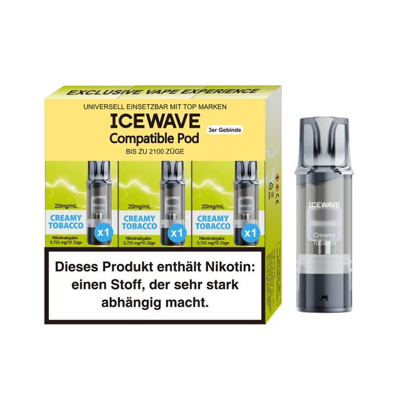 3x Icewave Prefilled Pod - Creamy Tobacco