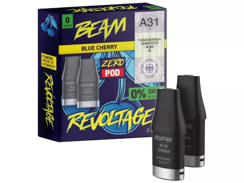 2x Revoltage Beam Prefilled Pod - Blue Cherry 2x Revoltage Beam Prefilled Pod - Blue Cherry