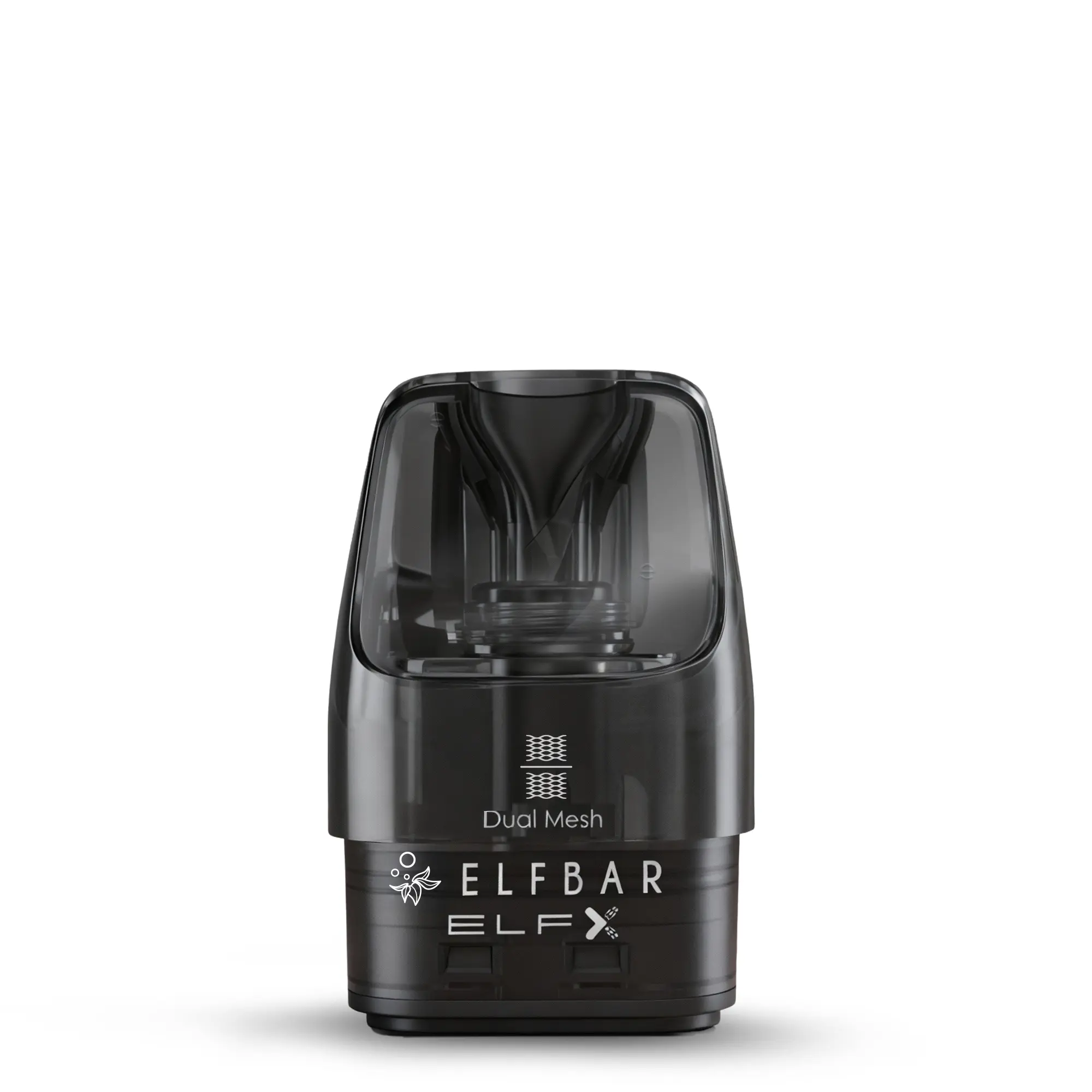 Elfbar ELFX V2.0 Refillable Pod einzeln, schwarzer Pod mit Coil-Mesh-Beschriftung