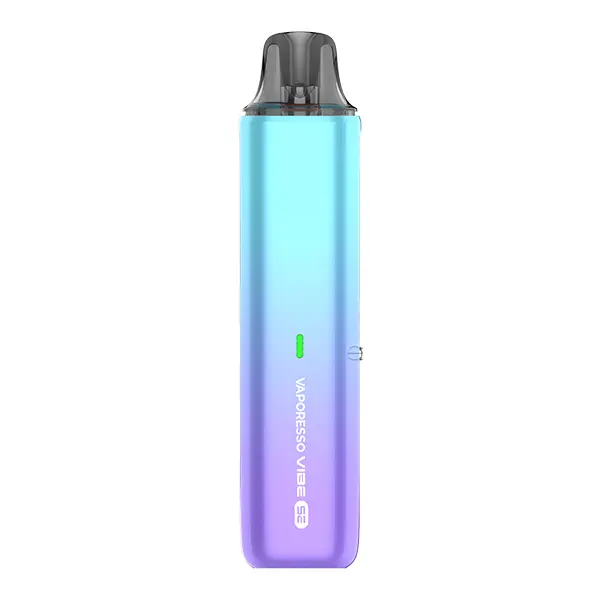Vaporesso Vibe SE Pod Kit im Türkis-Violett-Verlauf – Pod-System von vorne