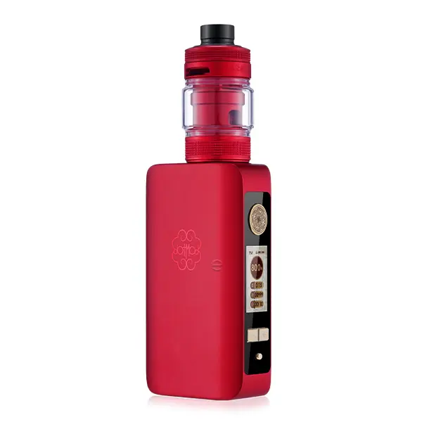 DotMod dotBox 220W V2 Kit in Rot – kompaktes Box-Mod-Set mit Subtank, Frontansicht