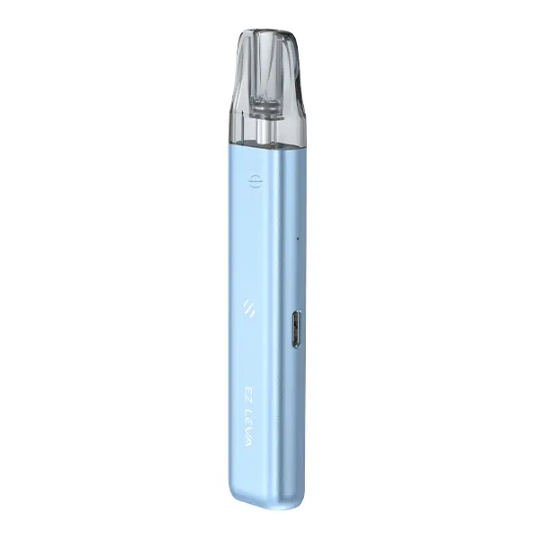Innokin EZ Leva Pod Kit in Hellblau – schlankes Stift-Pod-System in der Seitenansicht