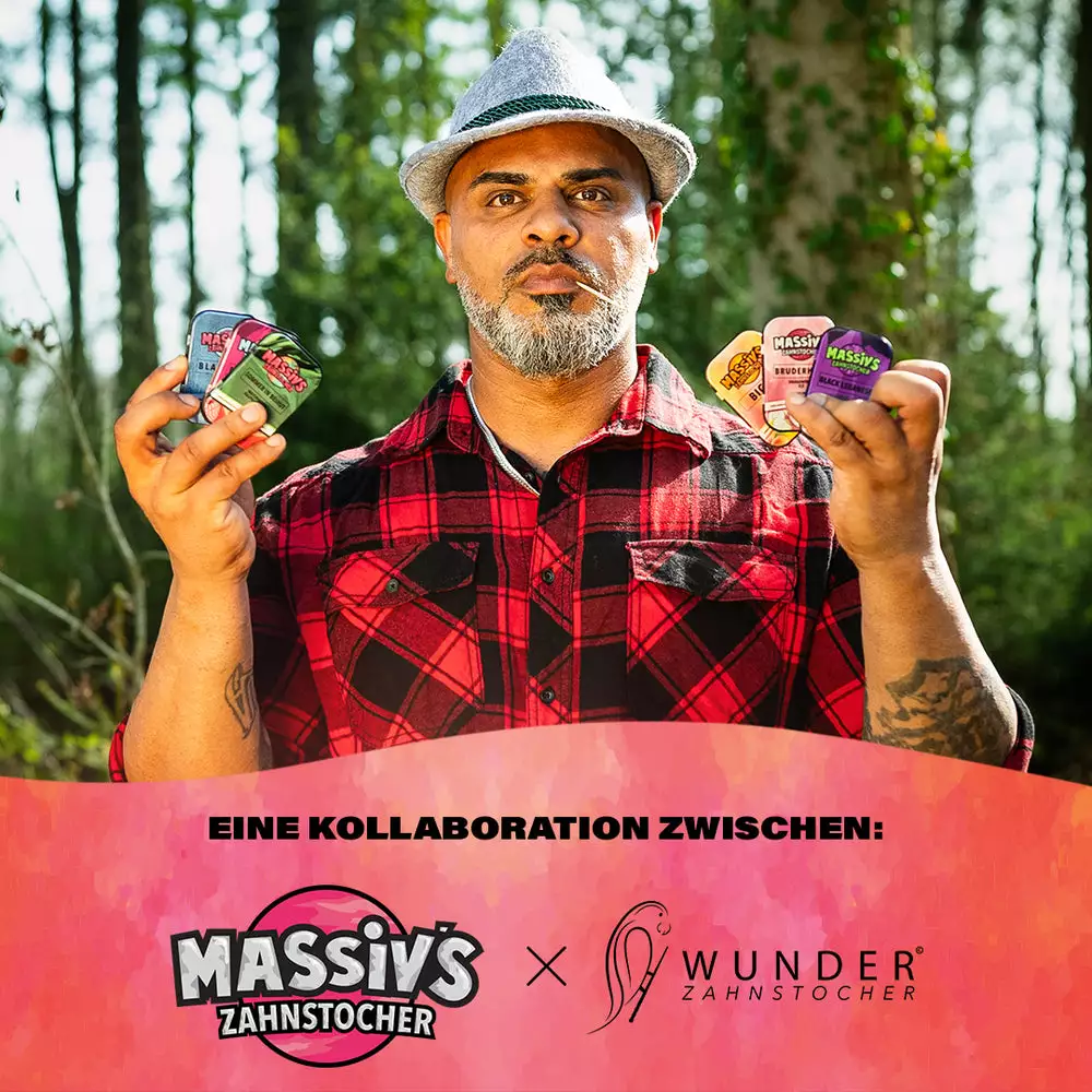 Massiv Black Lebanese - 100 Zahnstocher in einer Metallbox