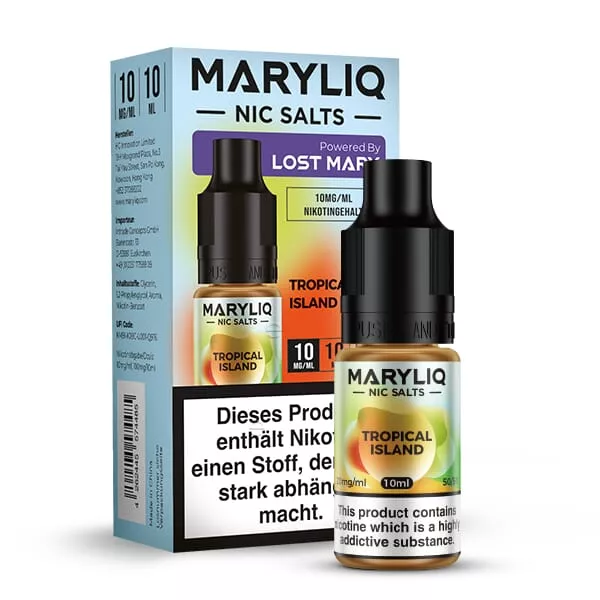 Maryliq Tropical Island - 10ml Nikotinsalz-Liquid